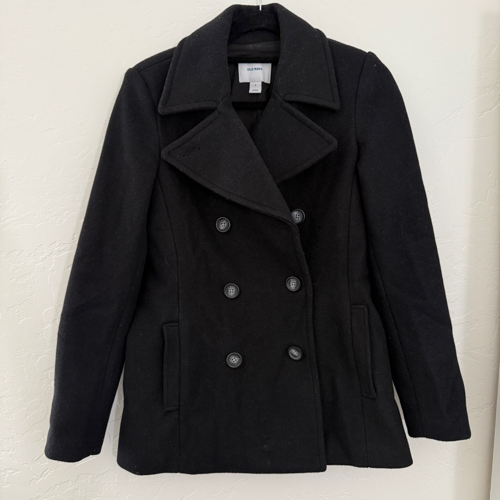 🔥 Like-New Old Navy Black Peacoat | Size S